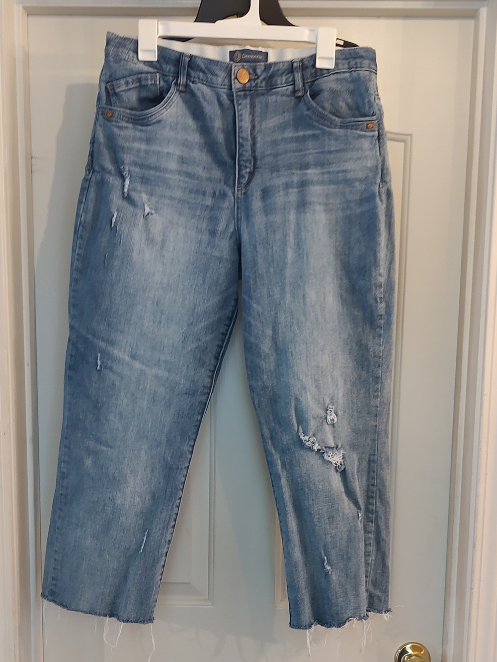 Democracy Faded Blue Distressed Jeans